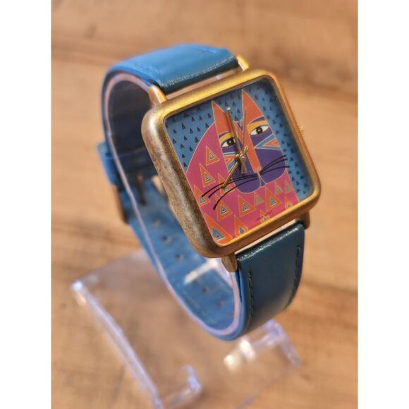 Original Vintage 1990's LAUREL BURCH Quartz Wrist Watch - "Wild Cat" - Picture 6 of 10